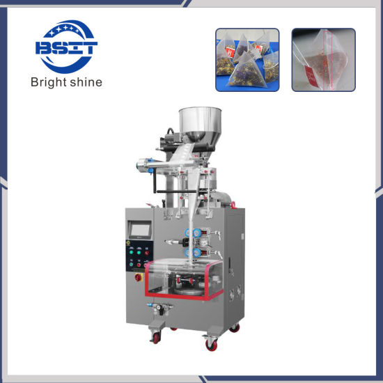 Вертикальная новая модель полностью автоматическая машина для упаковки чая в нейлоновые пирамидки