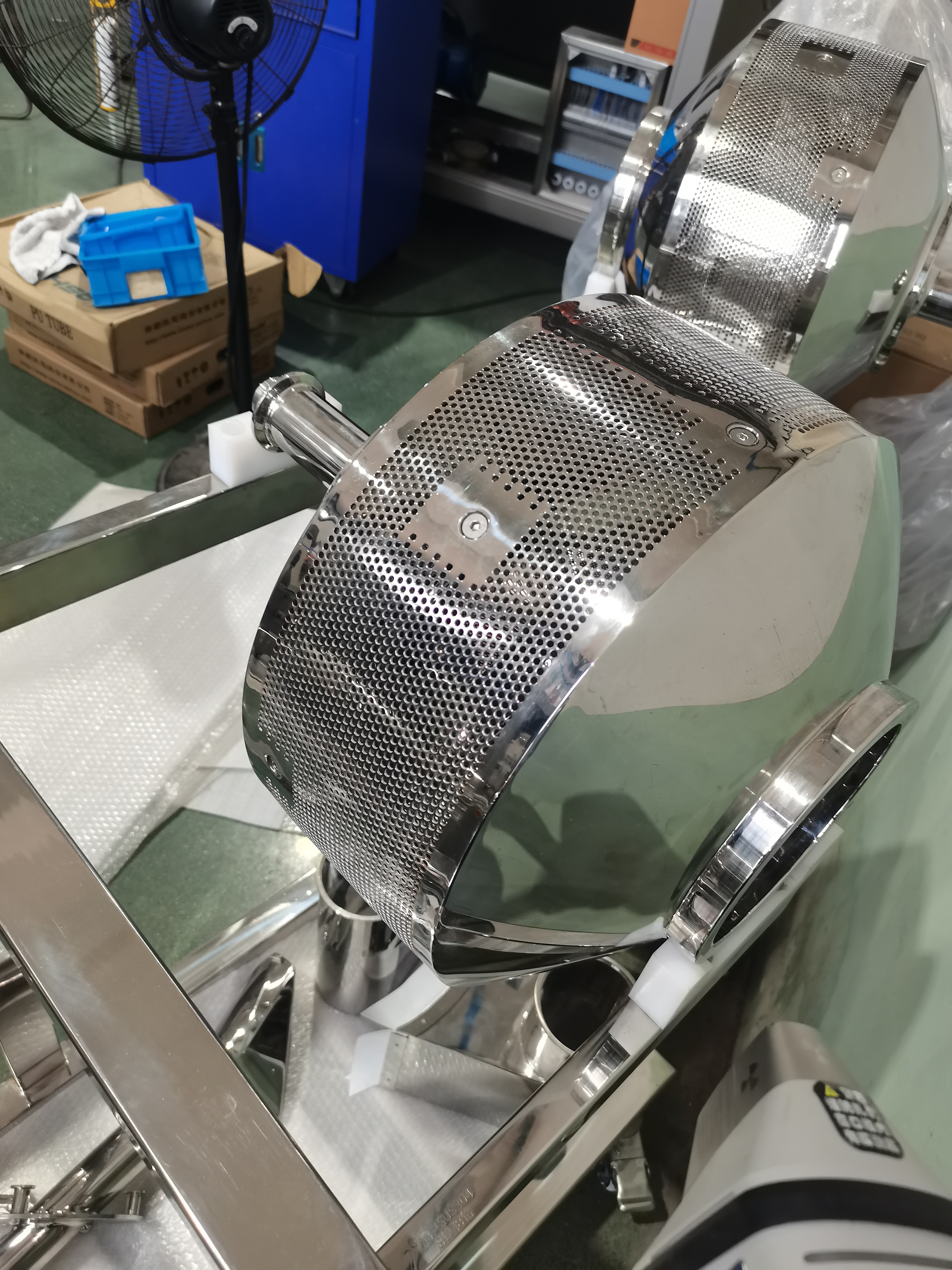 Высокоэффективное лабораторное оборудование для нанесения порошковых покрытий BGB5F SS316 с ПЛК и 3 сменными баками