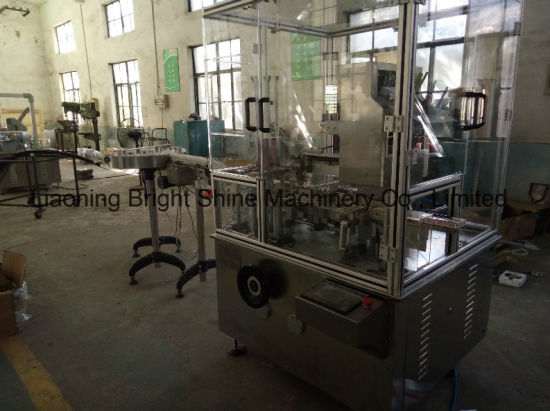 Машина для упаковки картонных коробок для круглых бутылок для электронных жидкостей на 10 мл