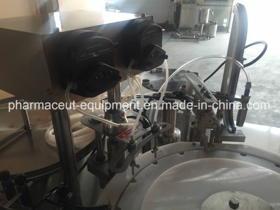 Автоматическая машина для наполнения и укупорки стеклянных флаконов для инфузий