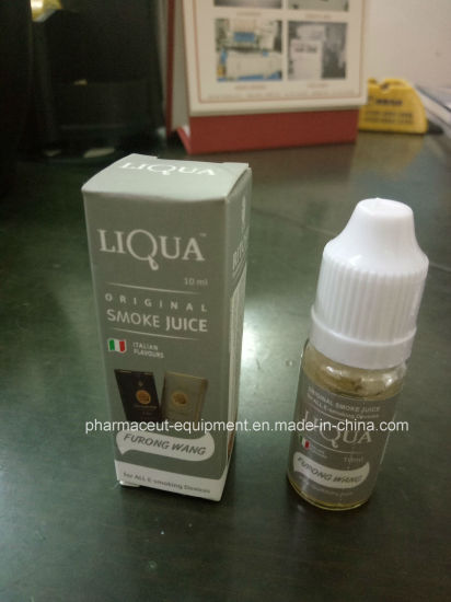 Машина для упаковки картонных коробок BSM125 для круглых бутылок с жидкостью для электронных сигарет в Великобритании (скорость 80-100 шт./мин)