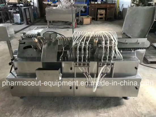 Машина для наполнения и запечатывания стеклянных ампул пестицидов с 8 кнопками управления наполняющими головками (AFS-8)