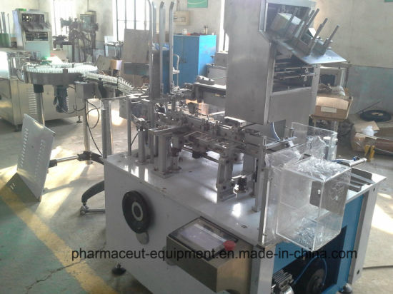 Машина для упаковки в картонные коробки Bsm-125 для круглых бутылок для электронных сигарет емкостью 10 мл