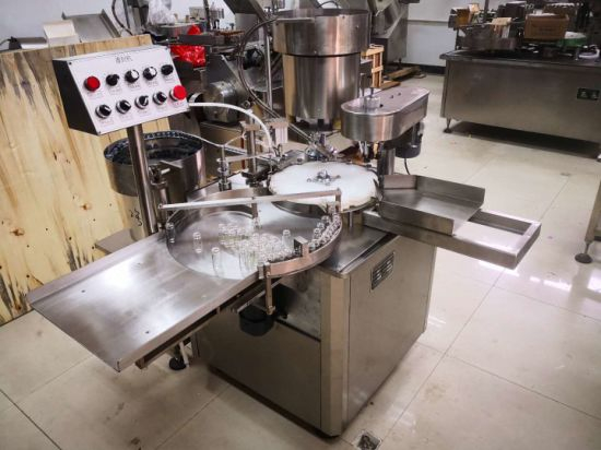 Пробка для наполнения жидкостью флаконов для инъекций на 2/3/5/10/20 мл, укупорочная машина с устройством подачи бутылок