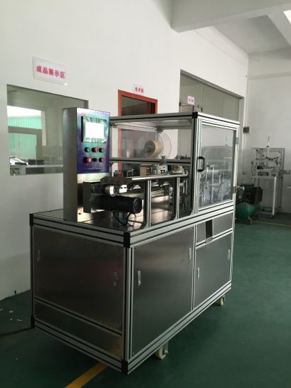 Ht960 Круглый синий пузырьковый очиститель для унитаза с складчатой ​​оберточной машиной