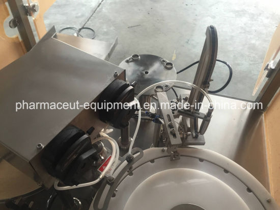 Этикетировочная машина для асептического розлива янтарных флаконов с резиновой пробкой