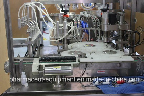 Оборудование для наполнения и укупорки бутылок с жидкостью для электронных сигарет (соответствует CE)