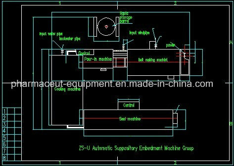 Производитель фармацевтического оборудования Машина для формования суппозиториев, наполнения и укупорки (модель U)