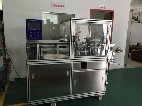 Ht960 Круглый синий пузырьковый очиститель для унитаза с складчатой ​​оберточной машиной