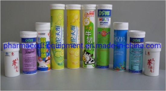 Высокоскоростная машина для упаковки шипучих таблеток на 60-80 тюбиков в минуту