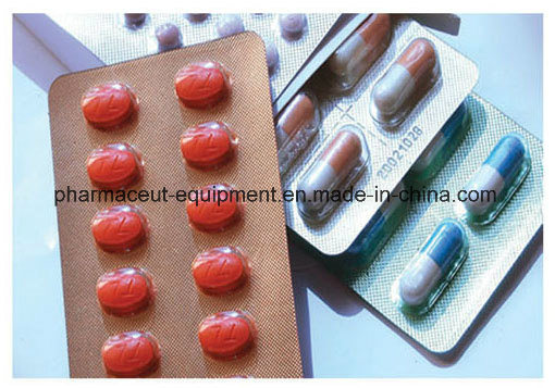 Блистерная упаковочная машина для таблеток Middel Speed ​​из алюминия и ПВХ (DPP110)
