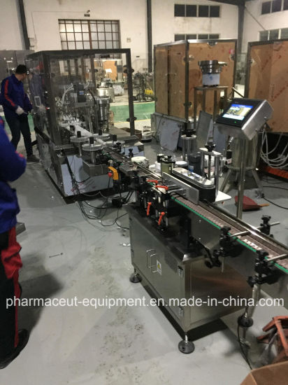 Автоматическая машина для наполнения и запечатывания парфюмерных аэрозольных баллончиков