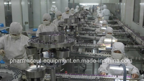 Машина для укупорки стеклянных флаконов объемом 1 мл с ручным управлением и пробкой GMP