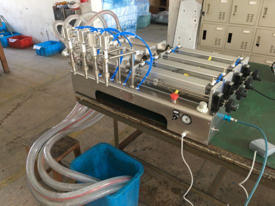 Полуавтоматическая ручная машина для розлива крема/жидкости для мытья рук/дезинфицирующего жидкого спирта