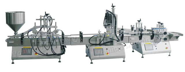 Настольная автоматическая модель машины для наполнения жидкостью и этикетирования GT2T-2G-150