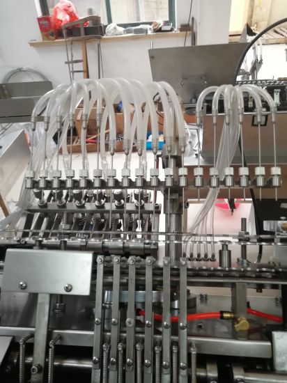 Машина для наполнения и запечатывания фармацевтических ампул емкостью 1-2 мл с 4 насадками для наполнения