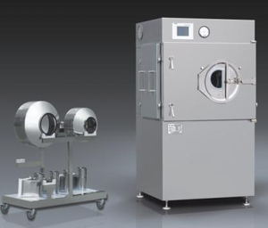 Лабораторная машина для нанесения покрытия на таблетки небольшой емкости (взаимозаменяемый поддон для покрытия)