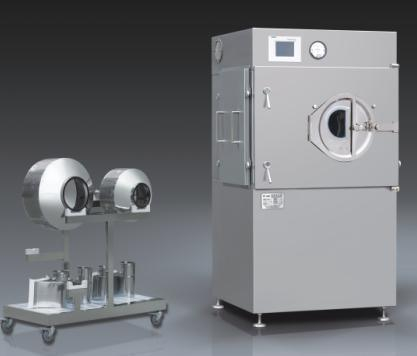 Лабораторная машина для нанесения покрытия на сахарную пленку на таблетки 1/3/5 кг (взаимозаменяемый поддон для покрытия)