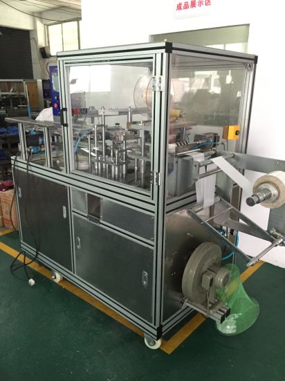 Ht960 Круглый синий пузырьковый очиститель для унитаза с складчатой ​​оберточной машиной