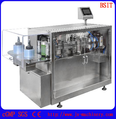 Машина для наполнения и запечатывания жидкостей в пластиковых ампулах (фармацевтических препаратов или пестицидов)