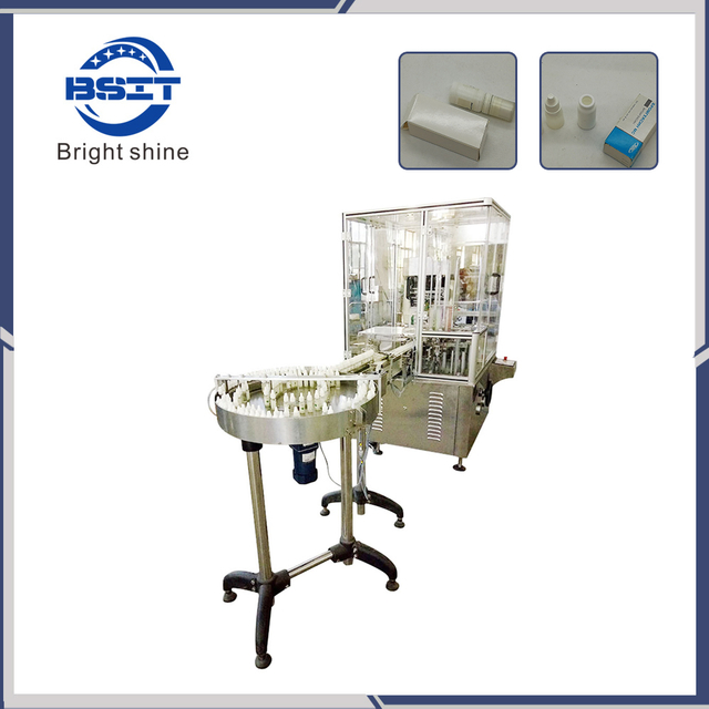 Машина для упаковки в картонные коробки для круглых и квадратных бутылок BSM120